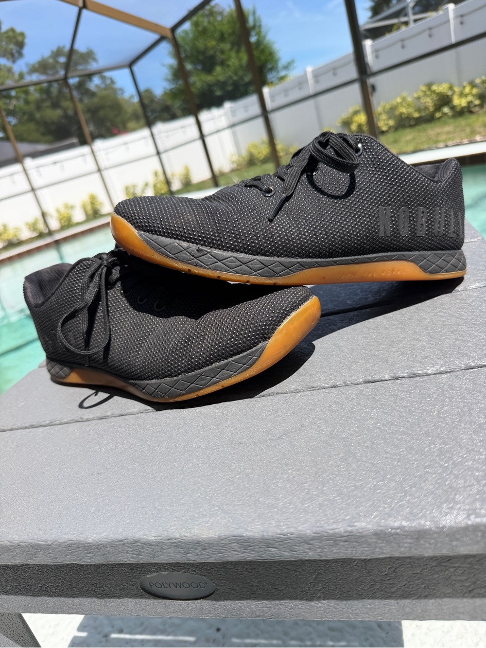 NOBULL Mesh Training Sneakers - Black with Gum Sole